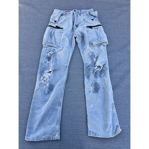 PRPS Made in Japan Vintage Button Fly Distressed Jeans Men's 31‎